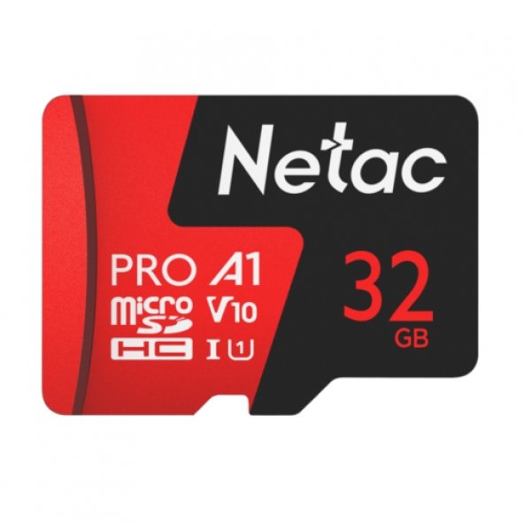 Карта памяти 32Gb microSDHC Netac P500 Extreme Pro Class 10 UHS-I U1 V10 A1 (NT02P500PRO-032G-S)