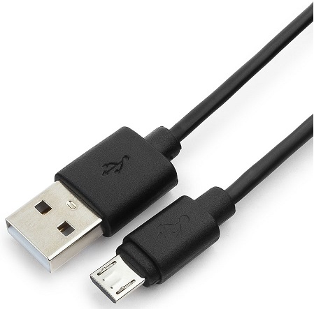 Кабель Гарнизон USB-micro USB 2.0, 30см, черный (GCC-mUSB2-AMBM-0.3M)