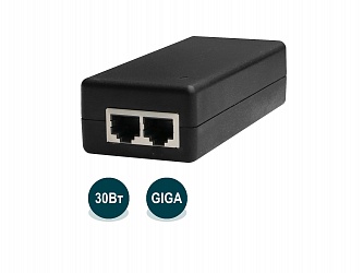 PoE-инжектор Wi-Tek WI-POE51-48V, 802.3af / 802.3at, до 100, 1 Гбит/с, PoE: 48V, 30 Вт (WI-POE51-48V)