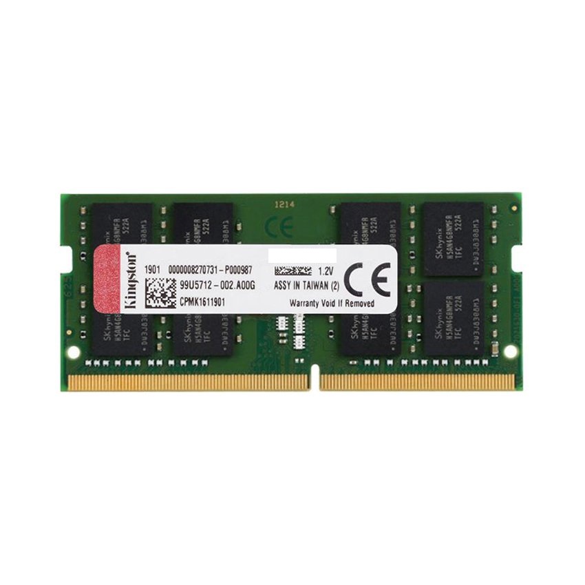 Для ноутбука (SO-DIMM) Память DDR4 SODIMM 16Gb, 2666MHz, CL19, 1.2 В, Kingston, ValueRAM (KVR26S19S8/16)