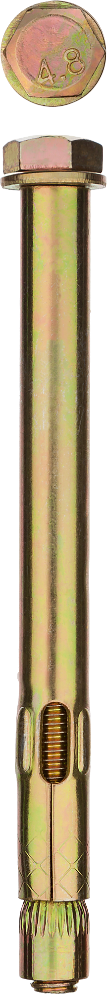 Анкерный болт 8 мм x 4.5 см (M6), сталь, 100 шт., ЗУБР (302312-08-045)