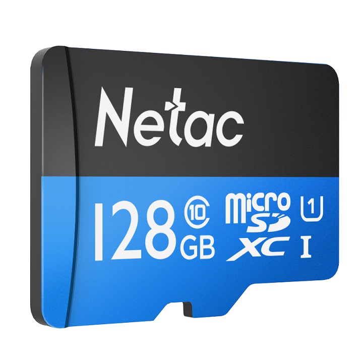 Карта памяти 128Gb microSDXC Netac P500 Standard Class 10 UHS-I U1 + адаптер