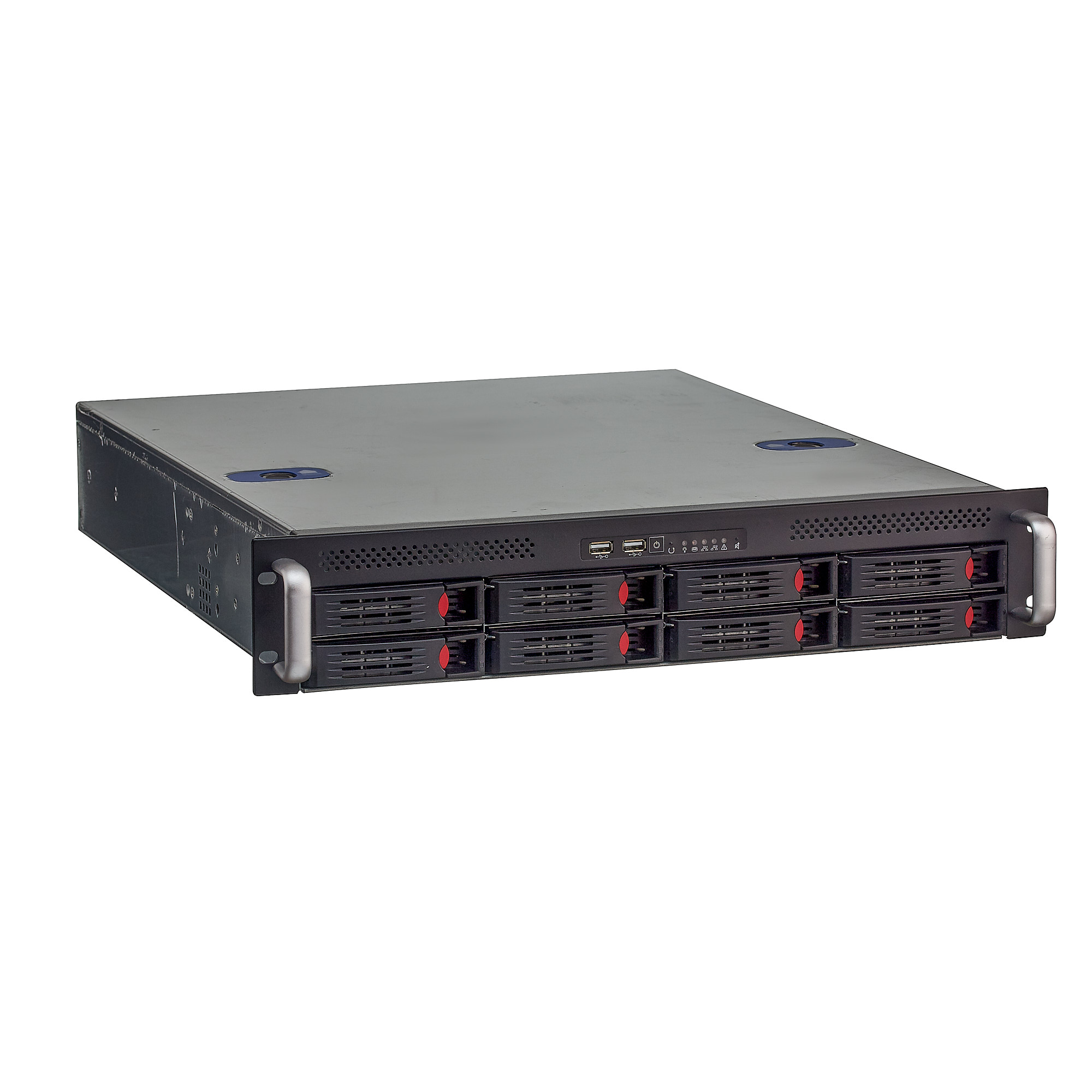 Корпус Exegate 2U550-HS08, ATX, 2U RM, 8x3.5 HS, 1x600 Вт, черный (EX281290RUS)