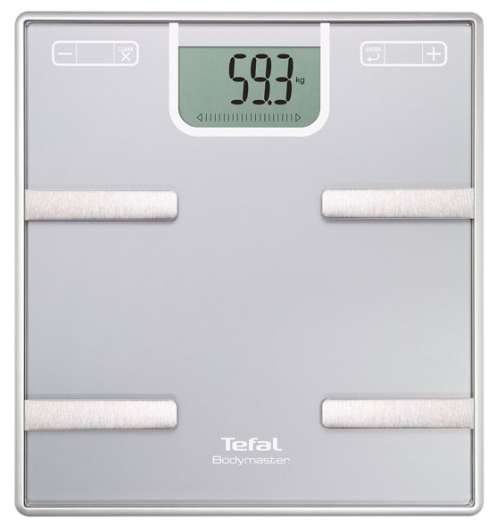 Напольные весы  E2E4 Весы Tefal BM6010V0, до 160 кг, диагностические, серебристый (2100099842)