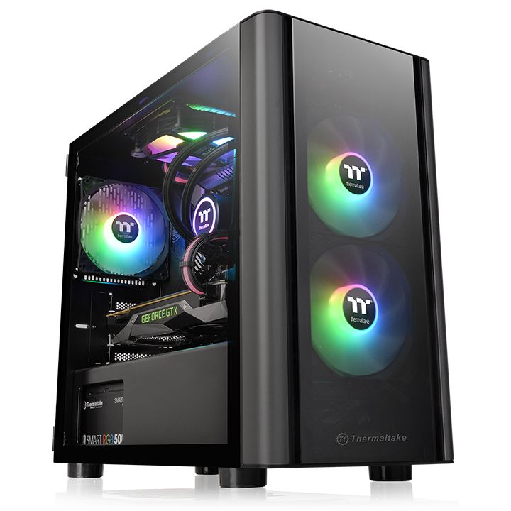 Корпус Thermaltake V150 TG, mATX, Micro-Tower, USB 3.0, черный, без БП (CA-1R1-00S1WN-00)