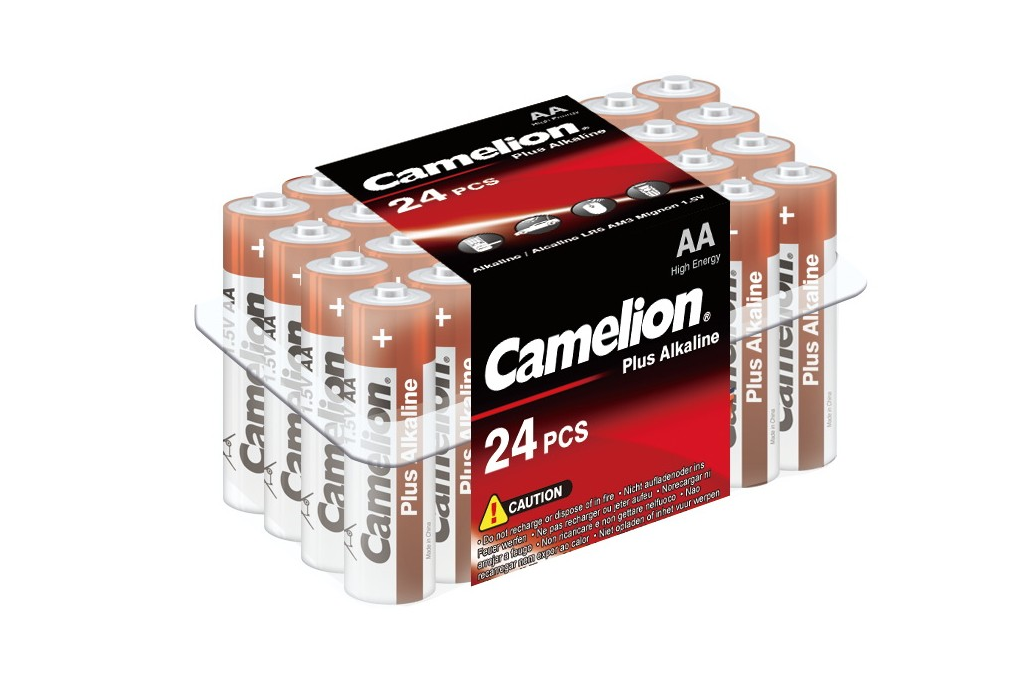 Батарея Camelion Plus Alkaline, AA, 1.5V, 24шт. (6752)