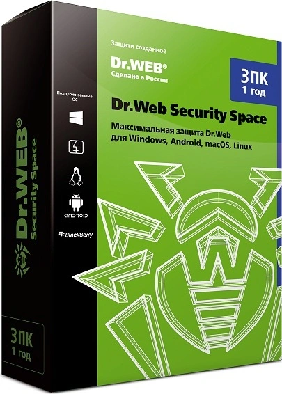   E2E4 Антивирус Dr.Web Security Space, подписка, Russian, 1 лицензия, 3 ПК, на 12 месяцев, электронный ключ (LHW-BK-12M-3-A2) Высылается на почту после оплаты!