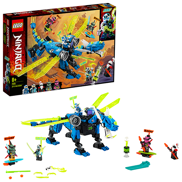 Конструктор LEGO Ninjago: Кибердракон Джея, деталей: 518 (71711)