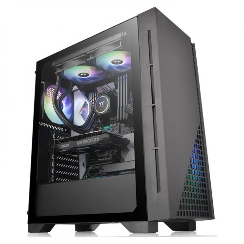 Корпус Thermaltake H330 TG, ATX, Midi-Tower, USB 3.0, черный, без БП (CA-1R8-00M1WN-00)