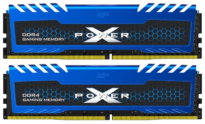 Комплект памяти DDR4 DIMM 32Gb (2x16Gb), 3600MHz, CL18, 1.35 В, Silicon Power, XPower Turbine (SP032GXLZU360BDA)