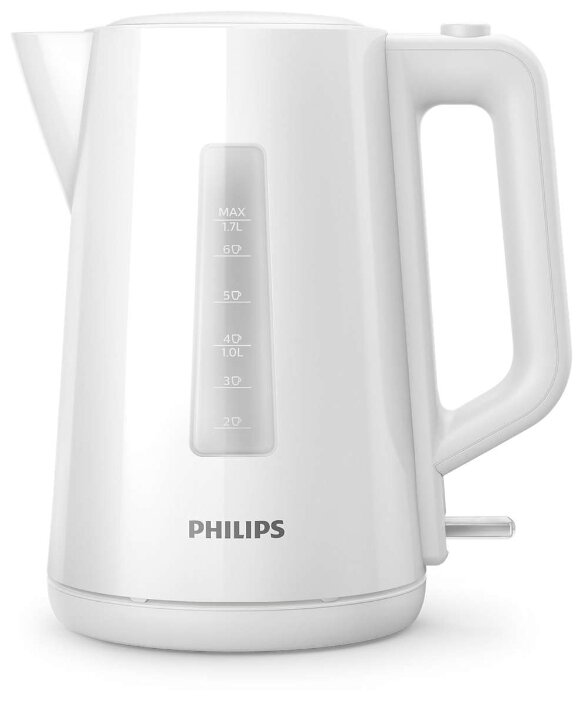 Чайник PHILIPS HD9318 1.7л. 2200Вт, закрытая спираль, пластик, белый (HD9318/00)