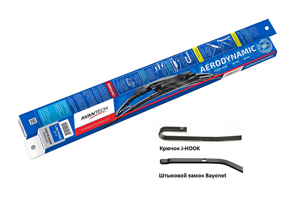Щетка стеклоочистителя Avantech Aerodynamic 30 см, 1 шт. (A-12U)