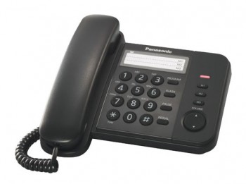 Проводные телефоны Проводной телефон Panasonic KX-TS2352RUB Black