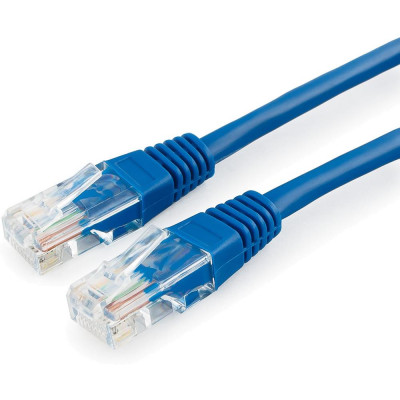 Патч-корд U/UTP кат.5e, 10м, RJ45-RJ45, синий, LSZH, Datarex (DR-181520)