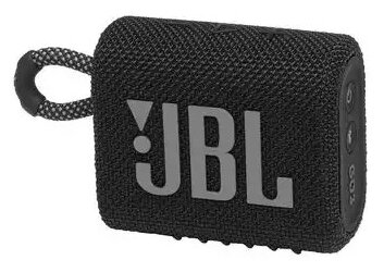 Портативная акустика JBL GO 3, 4.2 Вт, Bluetooth, черный (JBLGO3BLK)