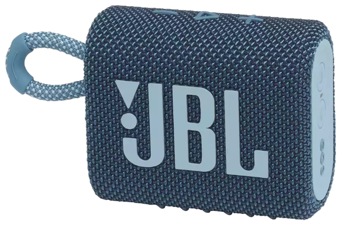 Портативная акустика JBL GO 3, 4.2 Вт, Bluetooth, синий (JBLGO3BLU)