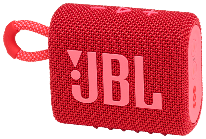 Портативная акустика JBL GO 3, 4.2 Вт, Bluetooth, красный (JBLGO3RED)