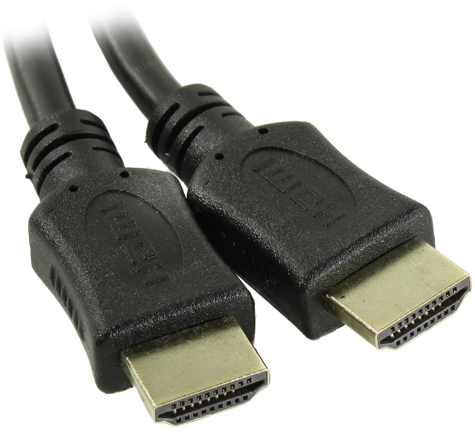 Кабель HDMI(19M)-HDMI(19M) v2.0 4K, экранированный, 1 м, черный Wize (C-HM-HM-1M)