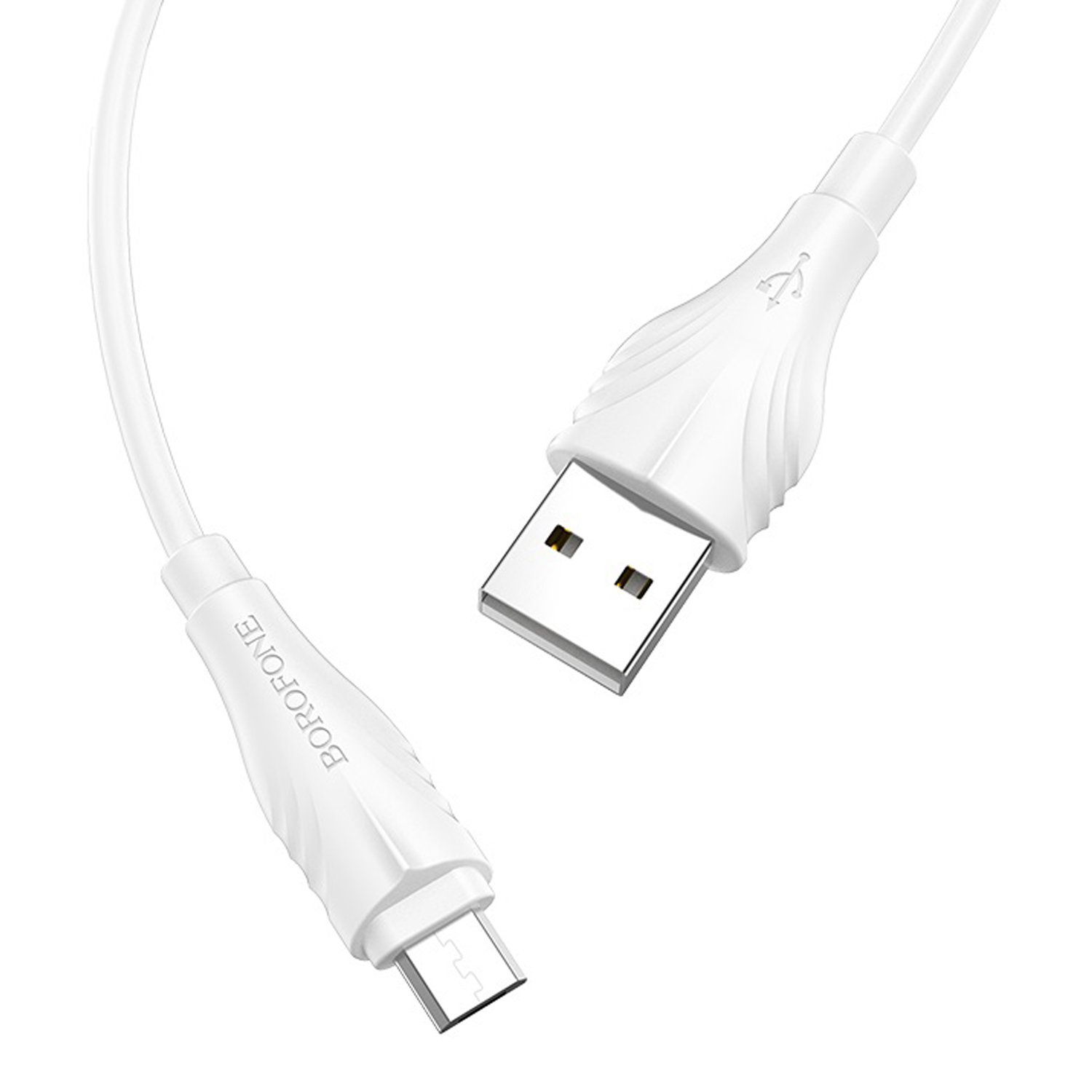 Кабель USB-Micro USB, 1.6A, 3м, белый Borofone Optimal BX18 (00490)