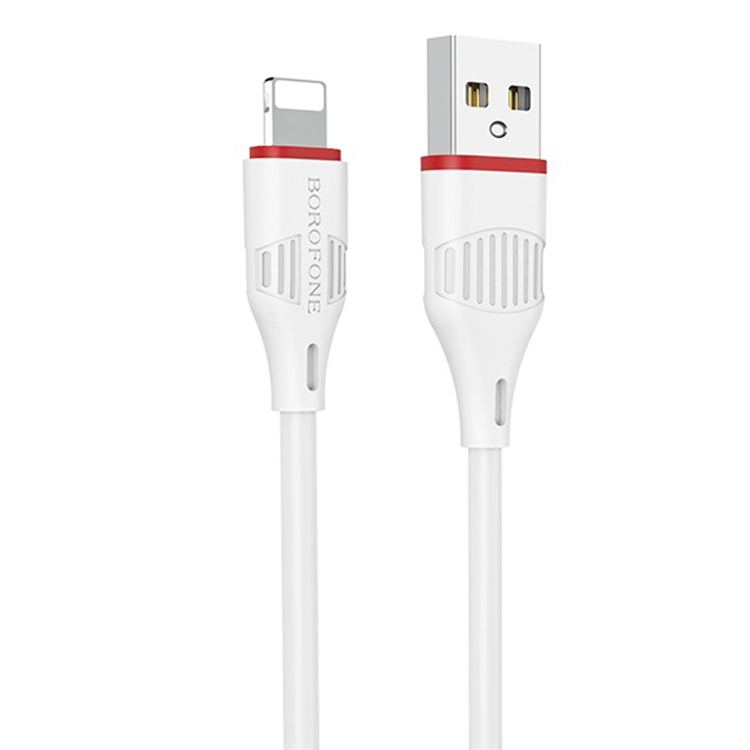 Кабель USB-Lightning 8-pin, 2A, 1м, белый Borofone Enjoy BX17 (99420)