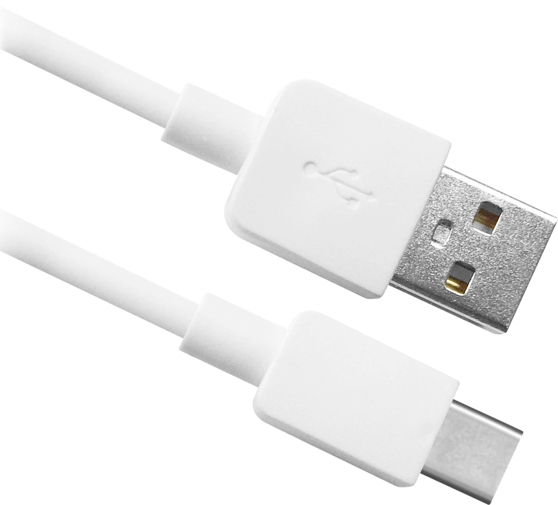 Кабель USB-Type-C, 1м, белый Defender USB08-01C (87495)