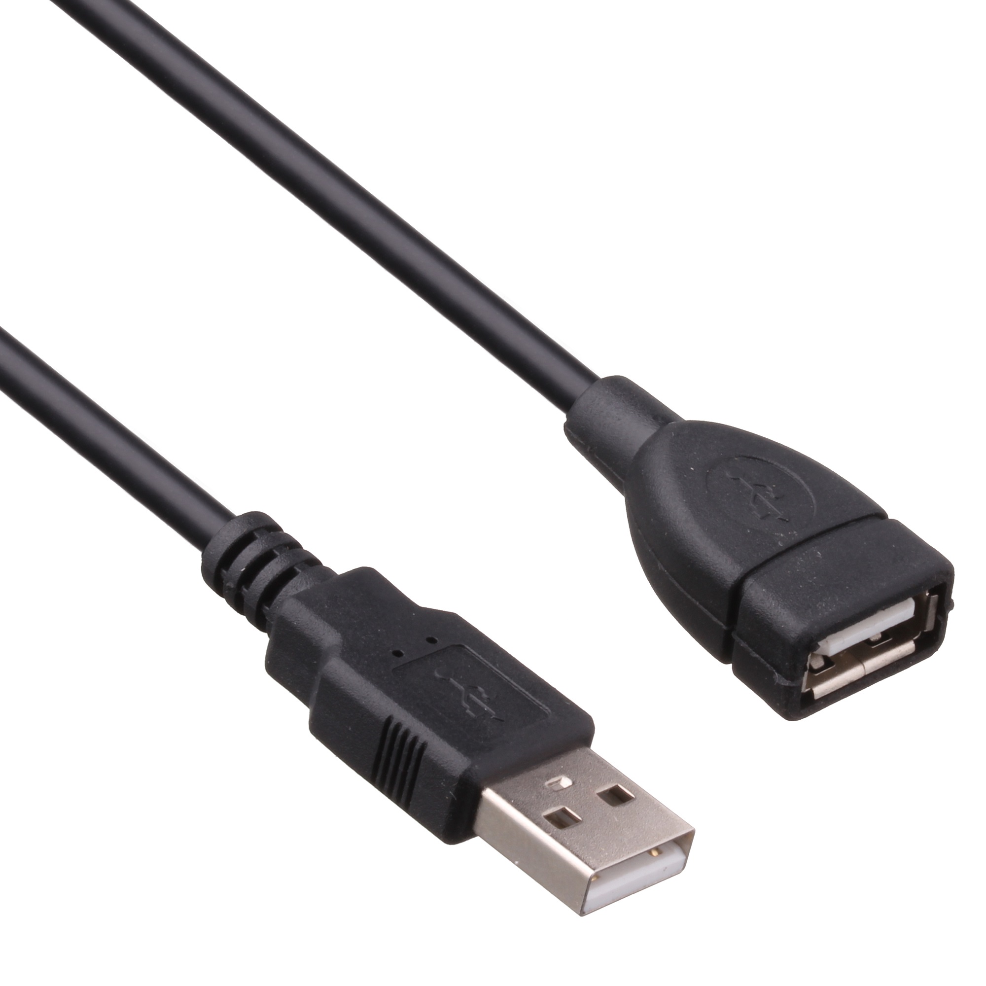 Кабель-удлинитель USB(Am)-USB(Af), 1.8 м, черный, Exegate (EX138943RUS)