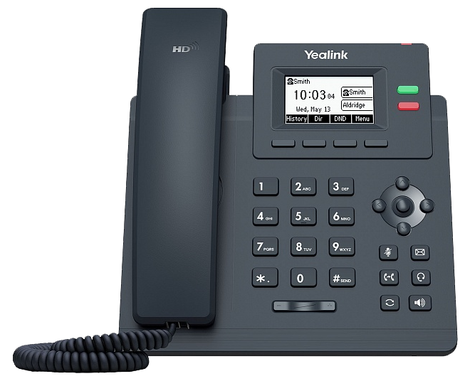 VoIP-телефон Yealink SIP-T31G, 2 линии, 2 SIP-аккаунта, монохромный дисплей, PoE, черный (SIP-T31G)