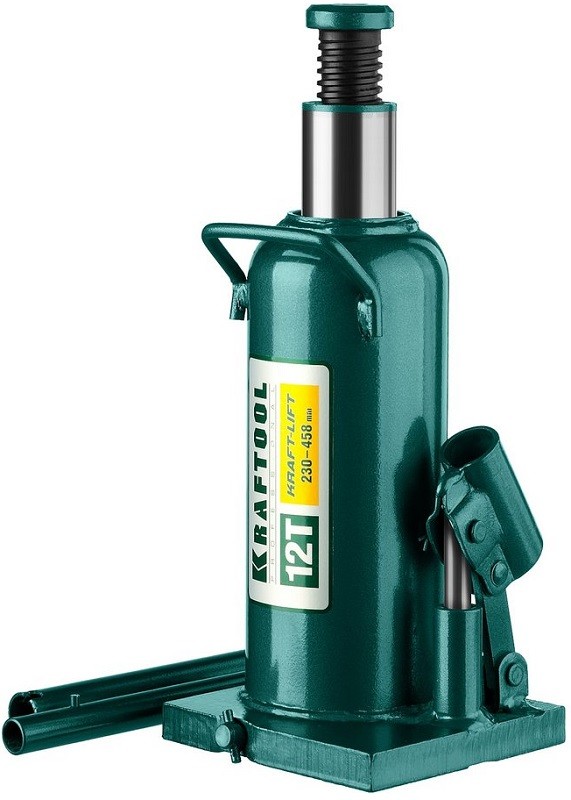 Домкрат Kraftool Kraft-Lift, бутылочный гидравлический, 12 т, 23 см-45.8 см (43462-12_z01)