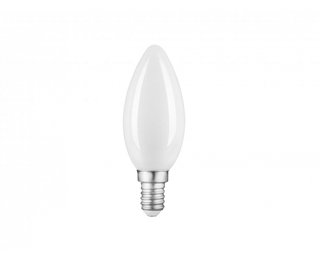 Лампа светодиодная E14 свеча, 9Вт, 4100K / дневной, 610лм, диммируемая, филаментная, Gauss Filament (103201209-D)