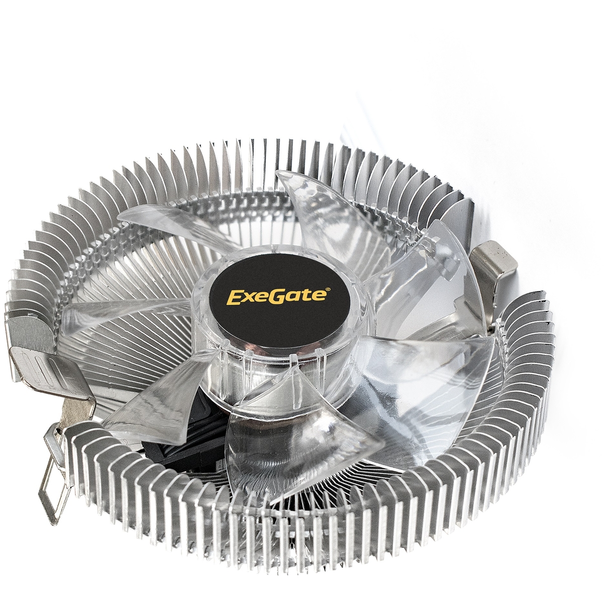 Кулер для процессора Exegate Wizard EE91-BLUE для Socket 775/115x/1200/AM2/AM2+/AM3/AM3+/FM1/AM4/FM2/FM2+, 90 мм, 2200rpm, 22 дБА, 75 Вт, 3-pin, Al, Blue LED (EX286146RUS)