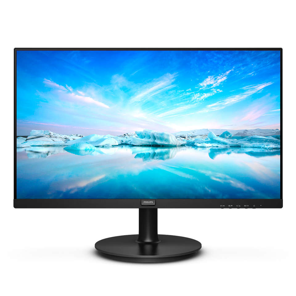 Монитор 27 Philips 271V8LA VA, 1920x1080 (16:9), 250кд/м2, 4 мс, 178°/178°, VGA, HDMI, черный (271V8LA (00/01))