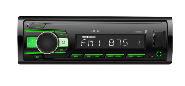 Автомагнитола ACV VS-814BB, 1 DIN, 4x50 Вт, USB, черный