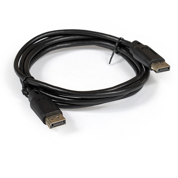 Кабель DisplayPort(20M)-DisplayPort(20M) v1.2 4K, экранированный, 1 м, черный Exegate (EX284911RUS)