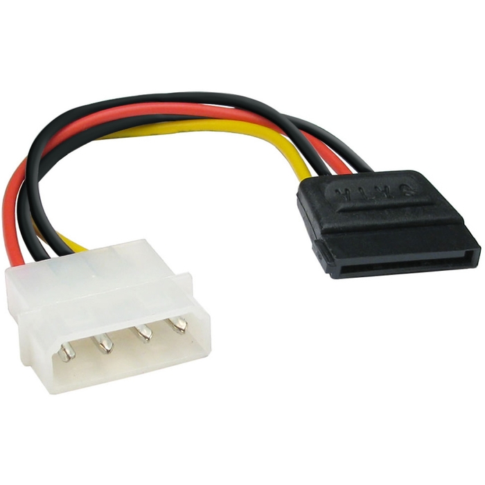 Переходник питания (адаптер) Molex(M)-SATA 15-pin(F) Exegate, 15 см, прямой (EX138936RUS)