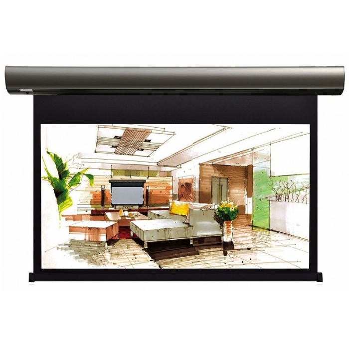 Экран для проектора рулонный Lumien Cinema Control LCC-100108, настенно-потолочный моторизированный, 159 16:9 214x360 MWFG, ПДУ, титаниум (LCC-100108)