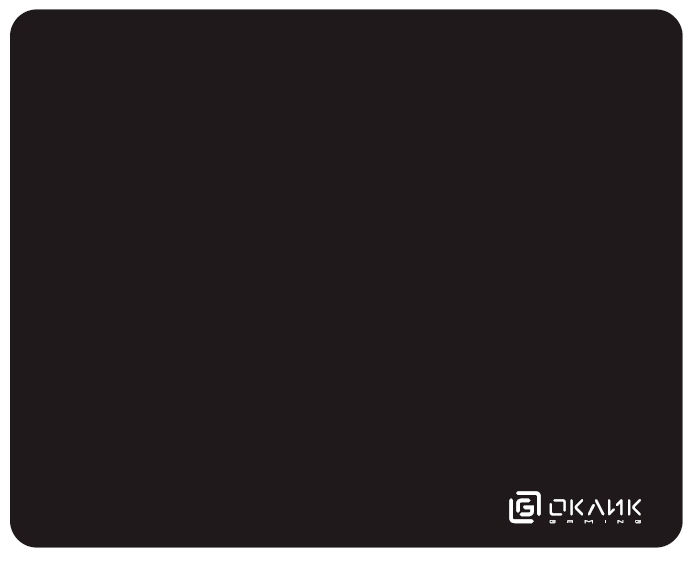 Коврик для мыши Oklick OK-F0450, игровой, 450х350х3мм, черный