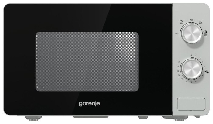 Микроволновая печь Gorenje MO20E1S 20 л, 800 Вт, серебристый (MO20E1S)