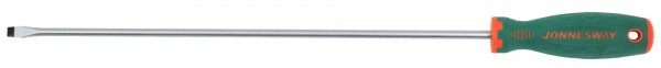 Отвертка плоская SL8x400мм, кремнийхромованадиевая сталь, магнитный наконечник, прорезиненная рукоять, Jonnesway ANTI-SLIP GRIP D71S8400 (46138)