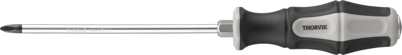 Отвертка ударная крестовая PH2x100мм, CrV, магнитный наконечник, Thorvik SDPG210 (52169)