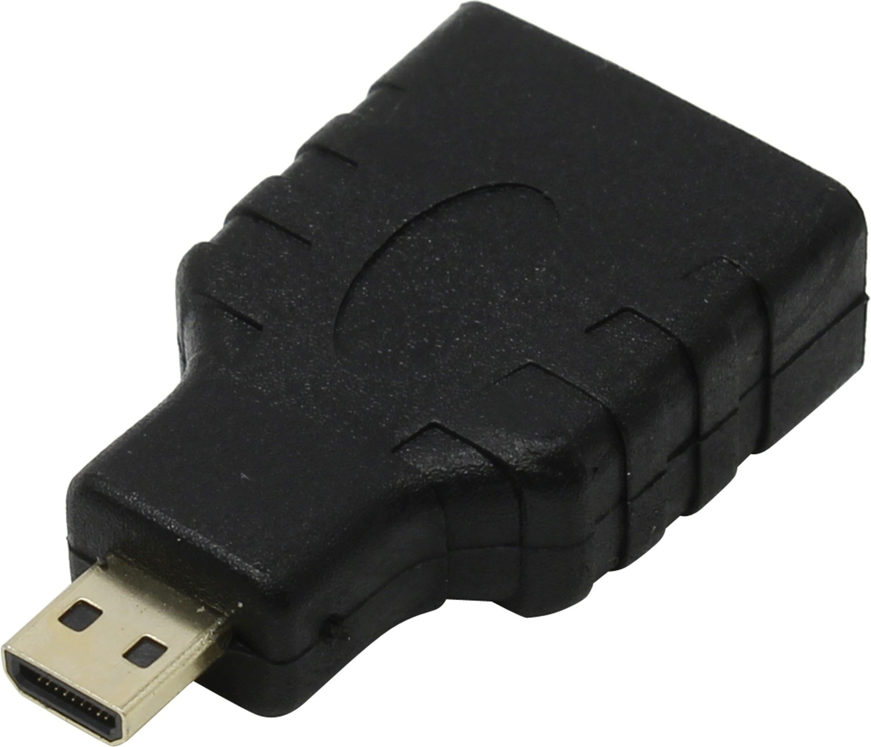 Переходник (адаптер) Micro HDMI(19M)-HDMI(19F), черный Smartbuy (A116)