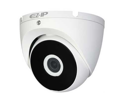 Камера HD-CVI EZ-IP 2.8 мм уличная, купольная, 4Мпикс, CMOS, до 25 кадров/с, до 2560x1440, ИК подсветка 20 м, -40 - +60, белый (EZ-HAC-T2A41P-0280B-DIP)