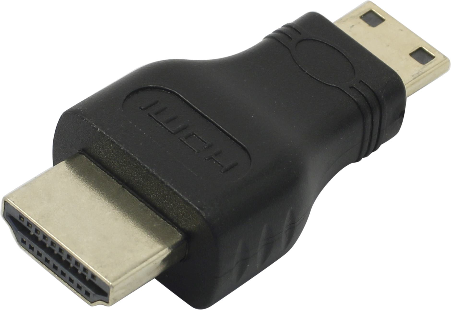 Переходник (адаптер) HDMI(19M)-Mini HDMI(19M), черный Exegate EX-HDMI-MMC (EX287531RUS)