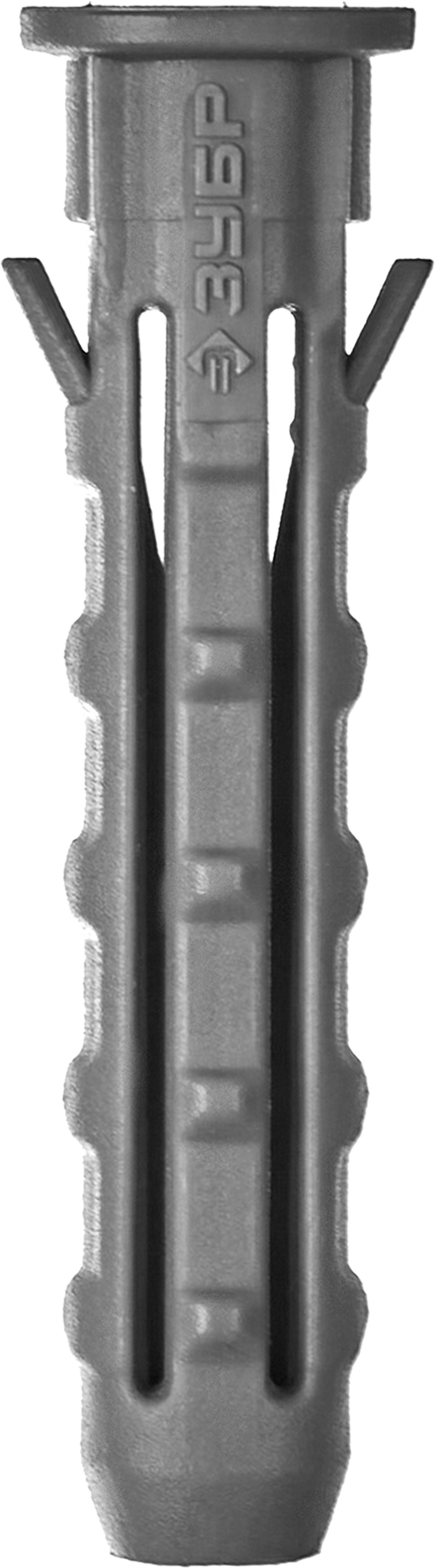 Дюбель распорный 1 см x 6 см, полипропилен, с бортиком, бетон,кирпич, серый, 500 шт., пакет, ЗУБР МАСТЕР 4-301060-10-060 (4-301060-10-060)