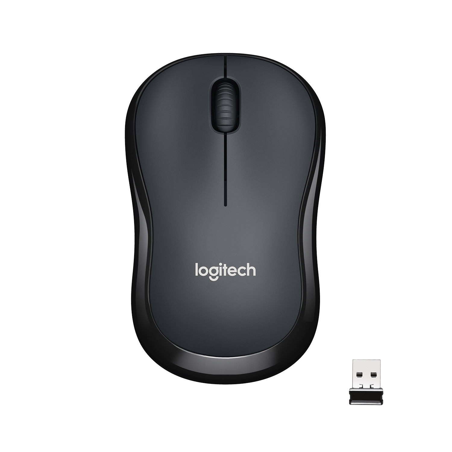 Мышь беспроводная Logitech M220 Silent, 1000dpi, оптическая светодиодная, USB, серый/черный (910-004878/910-004895)