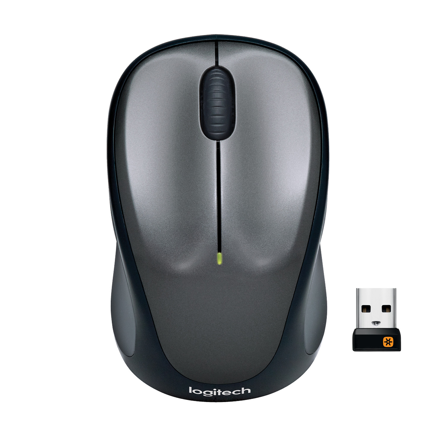 Мышь беспроводная Logitech M235, 1000dpi, оптическая светодиодная, USB, серый (910-002201/910-002692)