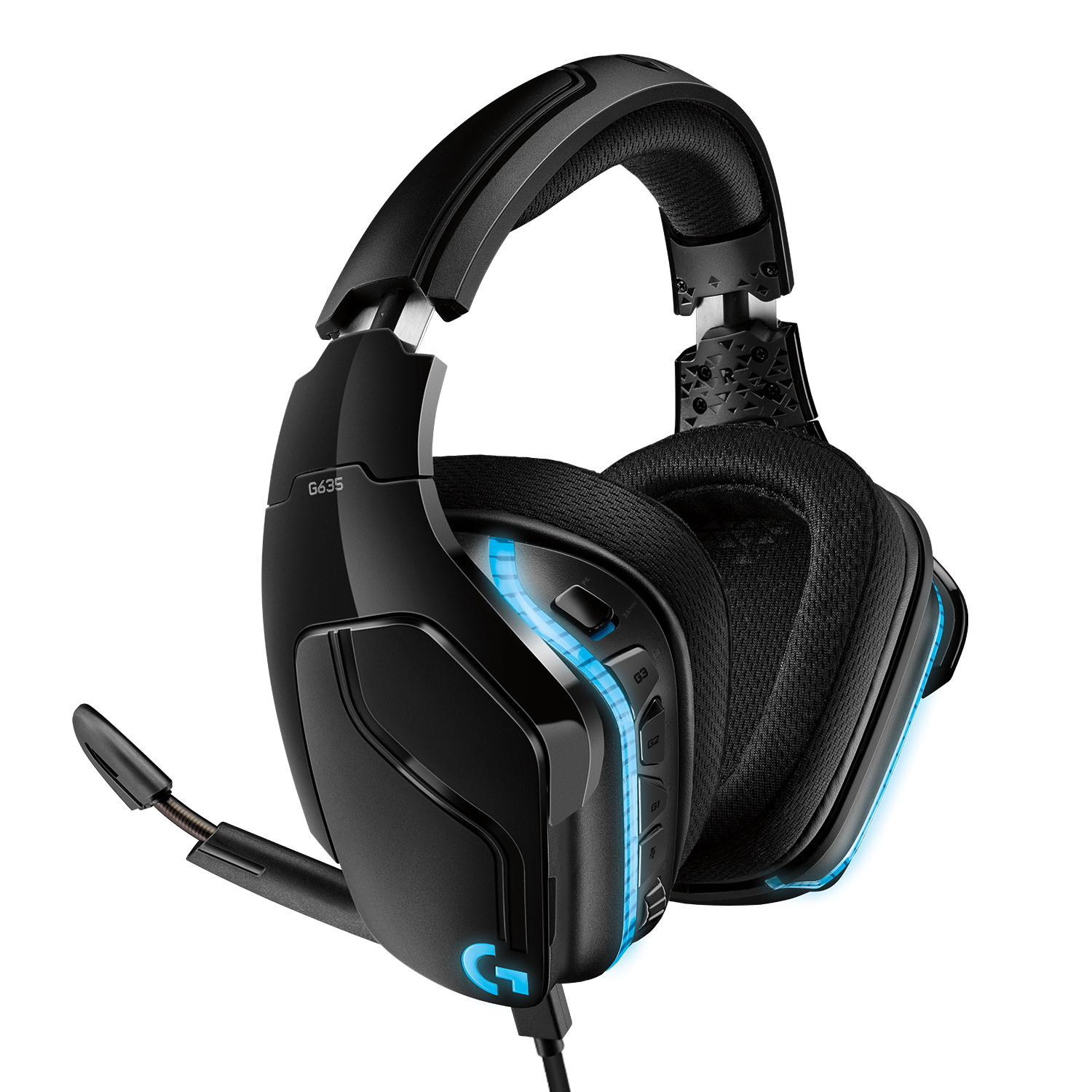 Проводная гарнитура Logitech G635, Jack 3.5mm, черный (981-000750)