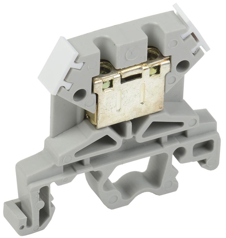 Клеммы на DIN-рейку Клемма на DIN-рейку IEK ЗНИ-4, мж 4 мм², ож 6 мм², 35А, серый (YZN10-004-K03)