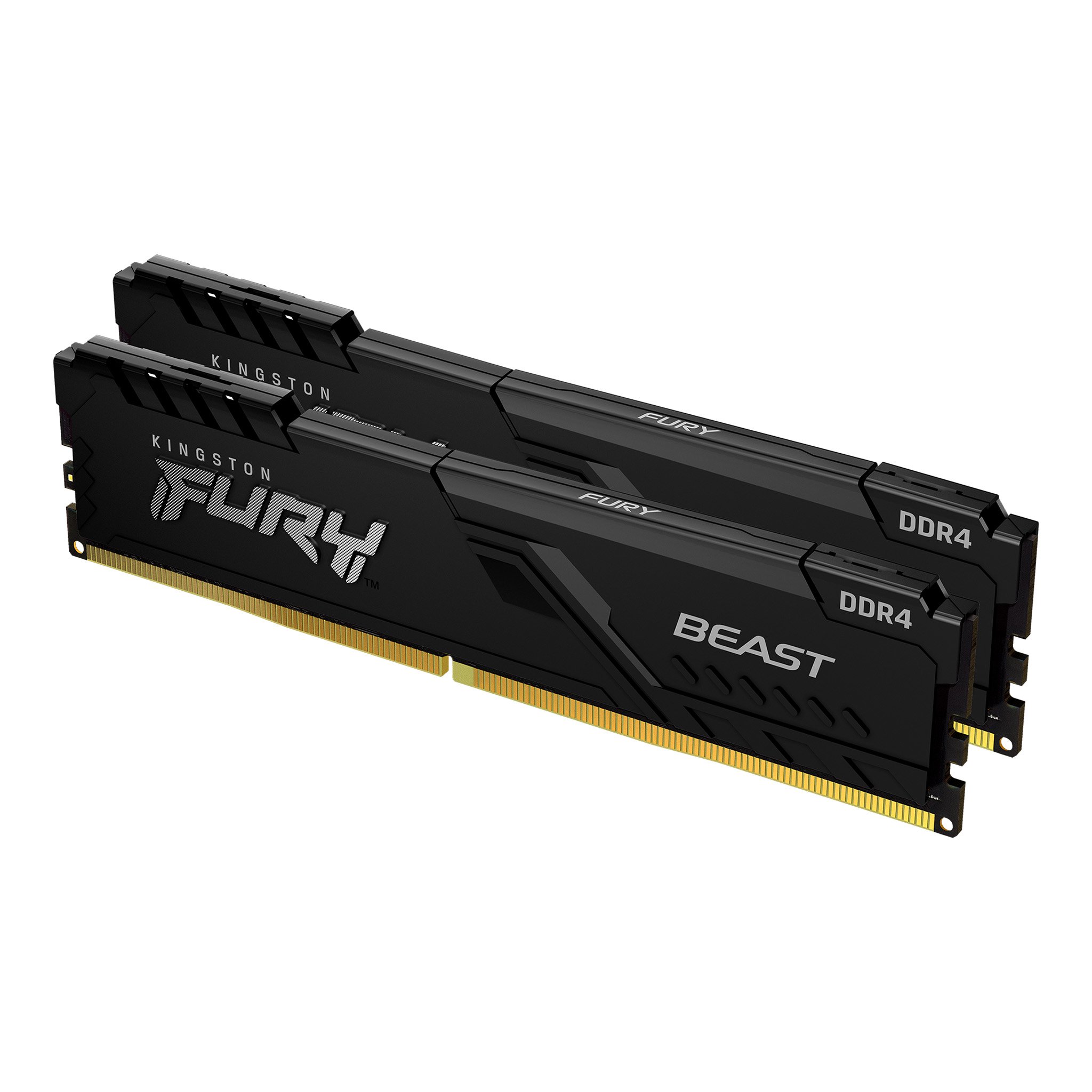 Комплект памяти DDR4 DIMM 32Gb (2x16Gb), 3600MHz, CL18, 1.35 В, Kingston, FURY Beast Black (KF436C18BBK2/32)