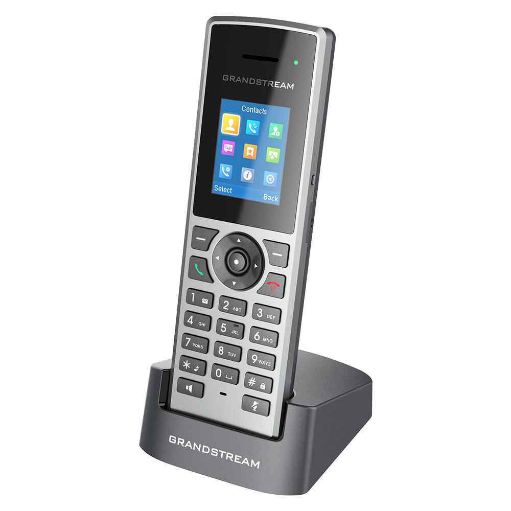 VoIP прочее оборудование Дополнительная трубка VoIP Grandstream DP722 для DP750/DP752, серебристый/черный (DP722)