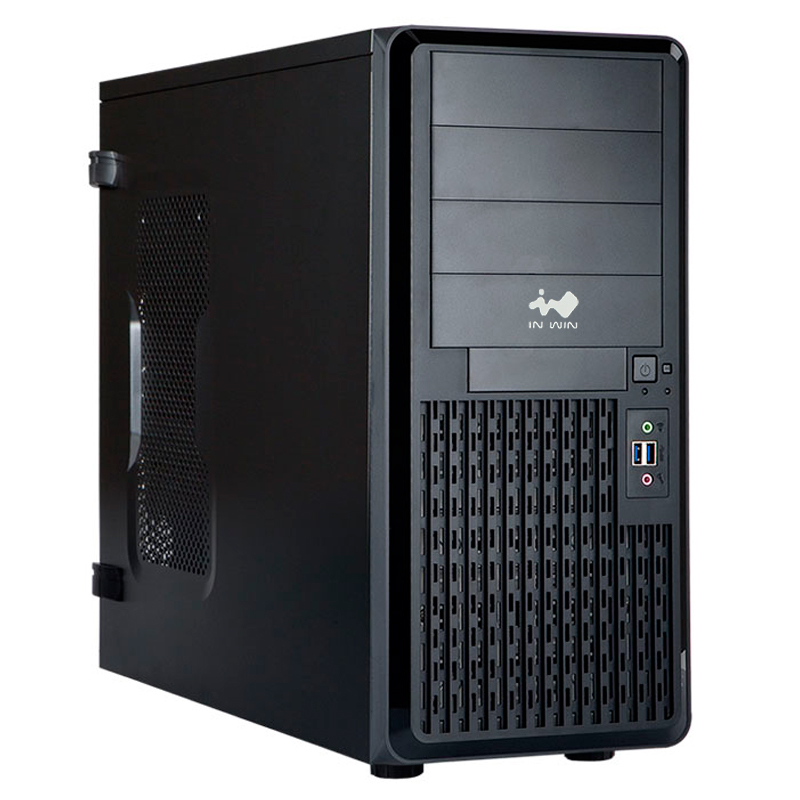 Корпус INWIN PE689U3, ATX, Midi-Tower, 2xUSB 3.0, черный, без БП (6141921)